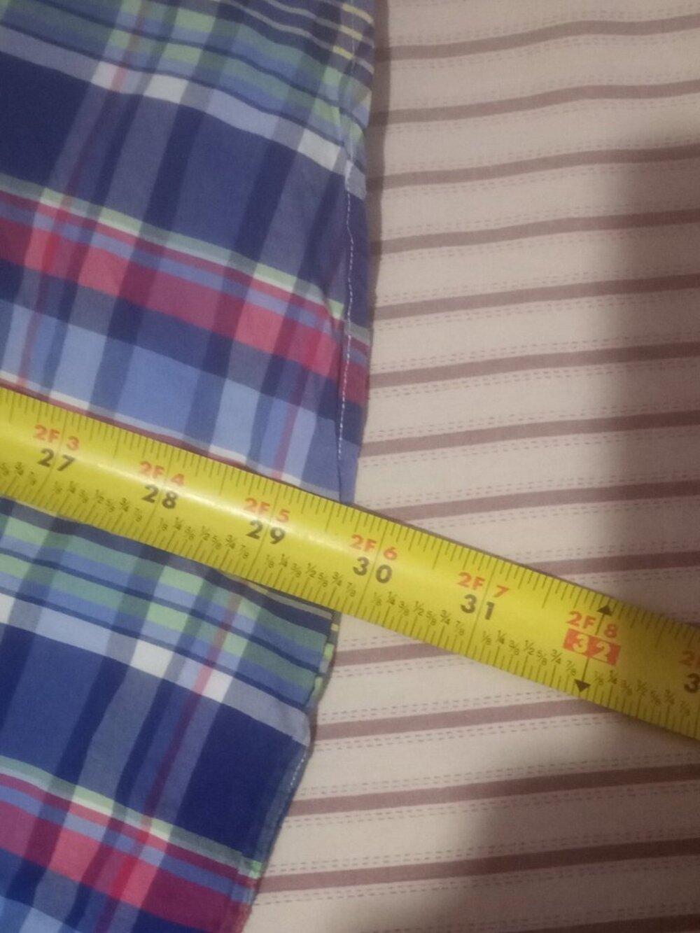 Ralph Lauren Shirt Mens 2XB Big Blue Multicolor Plaid Classic Fit Button Down - Picture 13 of 13